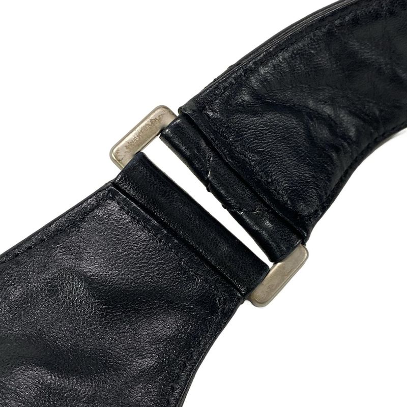 Chanel Shoulder Bag Jacket Black Silver Hardware / Coco Mark / Matelasse