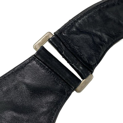 Chanel Shoulder Bag Jacket Black Silver Hardware / Coco Mark / Matelasse