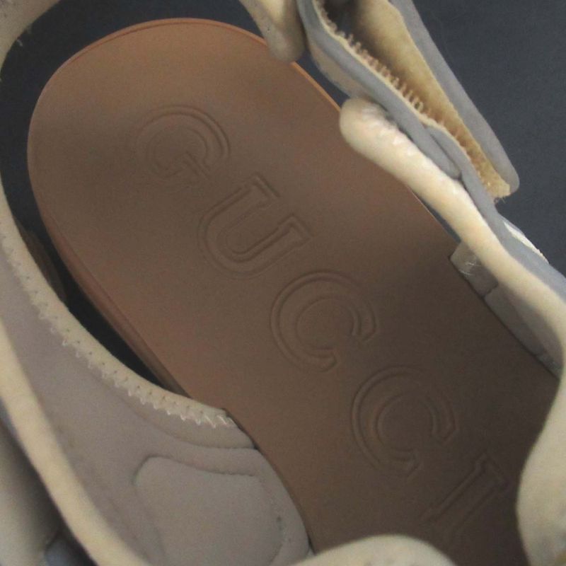 Gucci Mesh Velcro Sandals 563484 8 Size 27cm (10.63in) Beige Men's Used