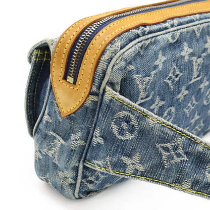 Louis Vuitton Monogram Denim Bum Bag Waist Bag Body Bag Shoulder Bag Blue Blue