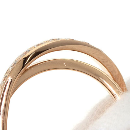 Cartier Etancel De Cartier Diamond #51 Ring 18K Pink Gold Ladies