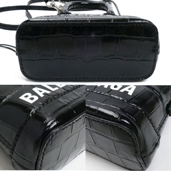 Balenciaga Ville Top Hand Mini Shoulder 2 Way Shoulder Bag Black 639756 Ladies