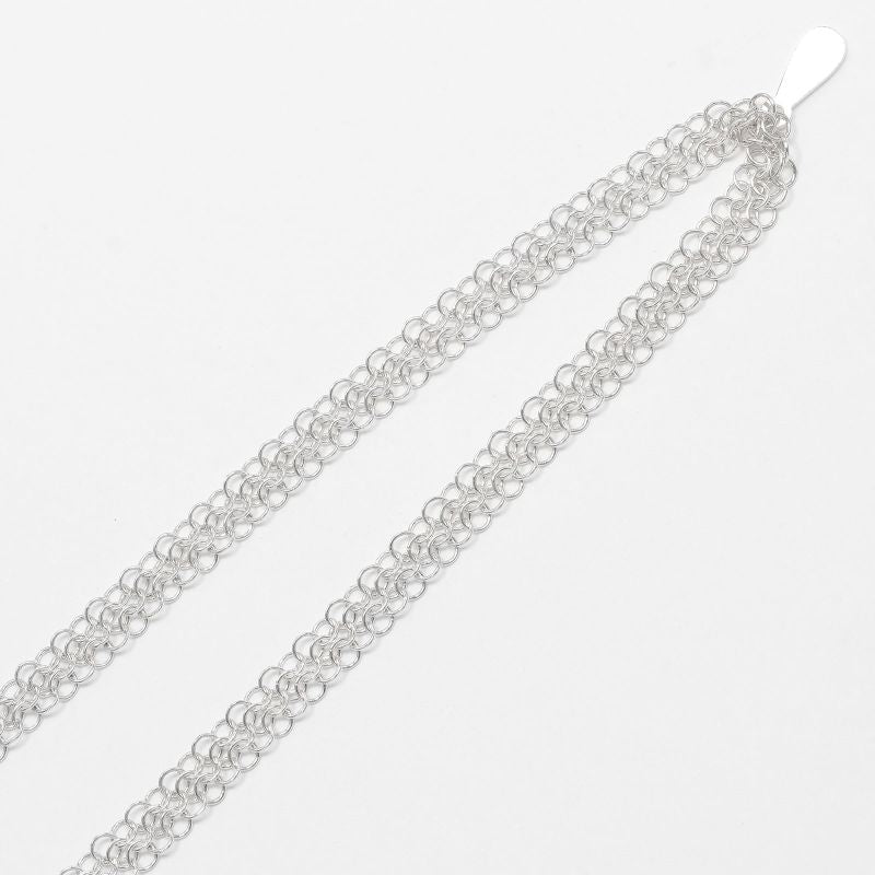 Tiffany & Co Mesh 64cm (25.20in) Silver 925 Ladies 9.2g Necklace