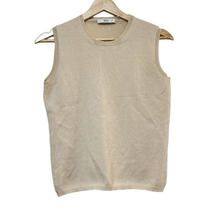 Prada Sleeveless Sweater Size 40 M Women - Beige Crewneck/cashmere