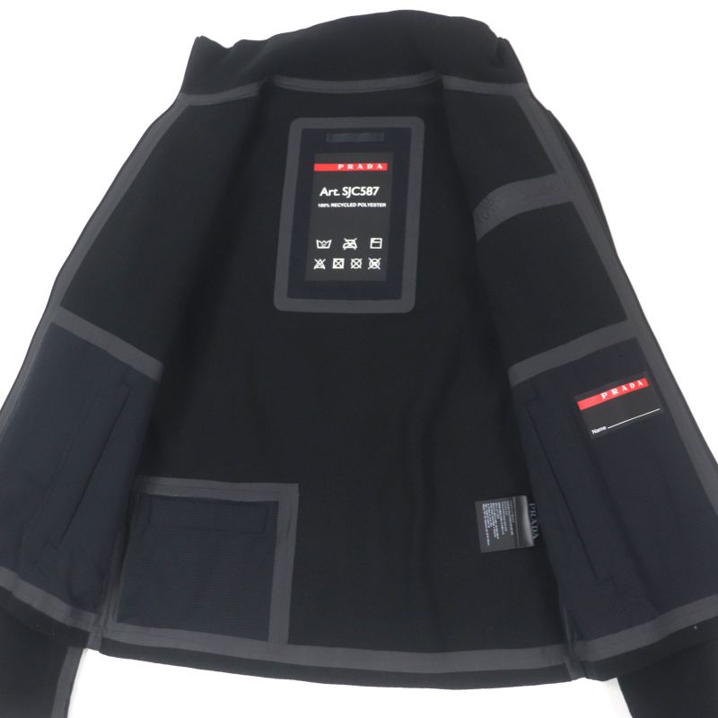 Prada 21AW Sjc587 Linea Rossa Linea Rosso Heat Seal Tape Technical Fabric