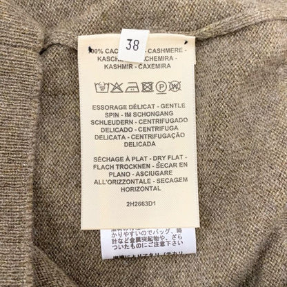Hermes Top Cashmere Brown H Lift Small Fit Knit