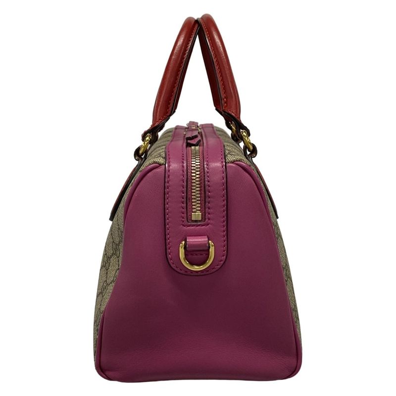 Gucci GG Plus GG Supreme 409529 Beige X Red X Multi Leather