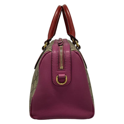 Gucci GG Plus GG Supreme 409529 Beige X Red X Multi Leather