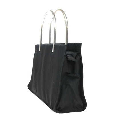 Prada Handbag Black Nylon Leather 80ka730