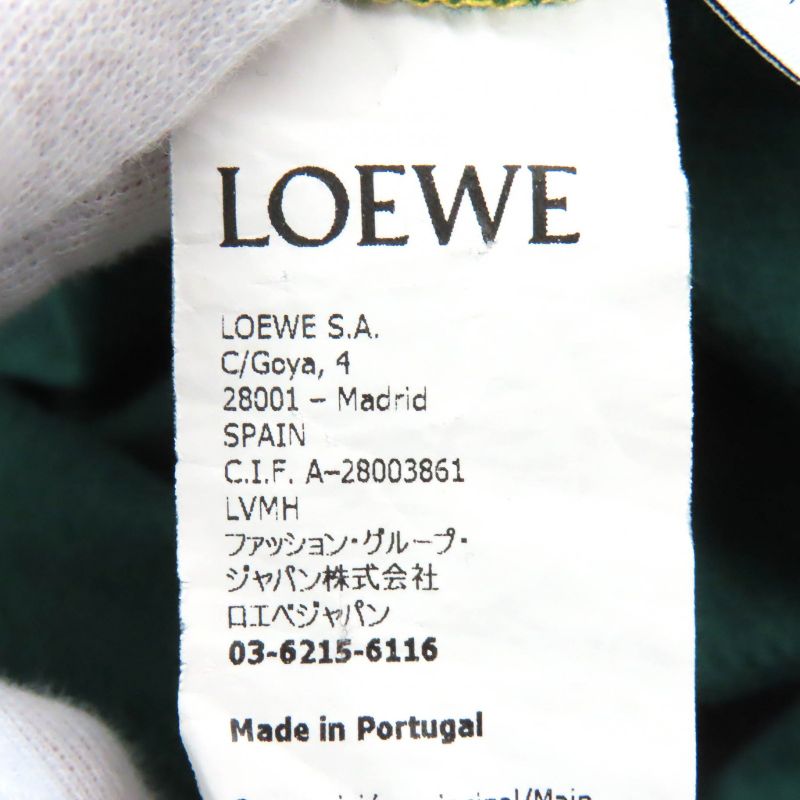 LOEWE H664y22j07 100% Cotton ILOEWE Logo Patch Crew Neck Short Sleeve T-shirt