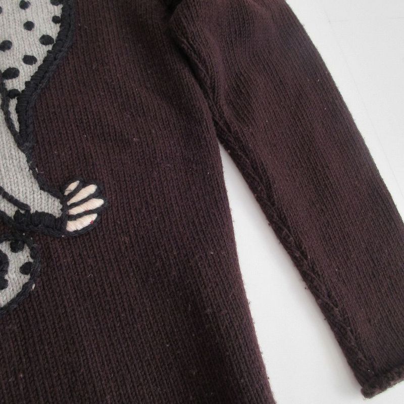 Louis Vuitton Knit Sweater Chapman Brothers Rm132 H4kn76mi7 Wool Dark Brown