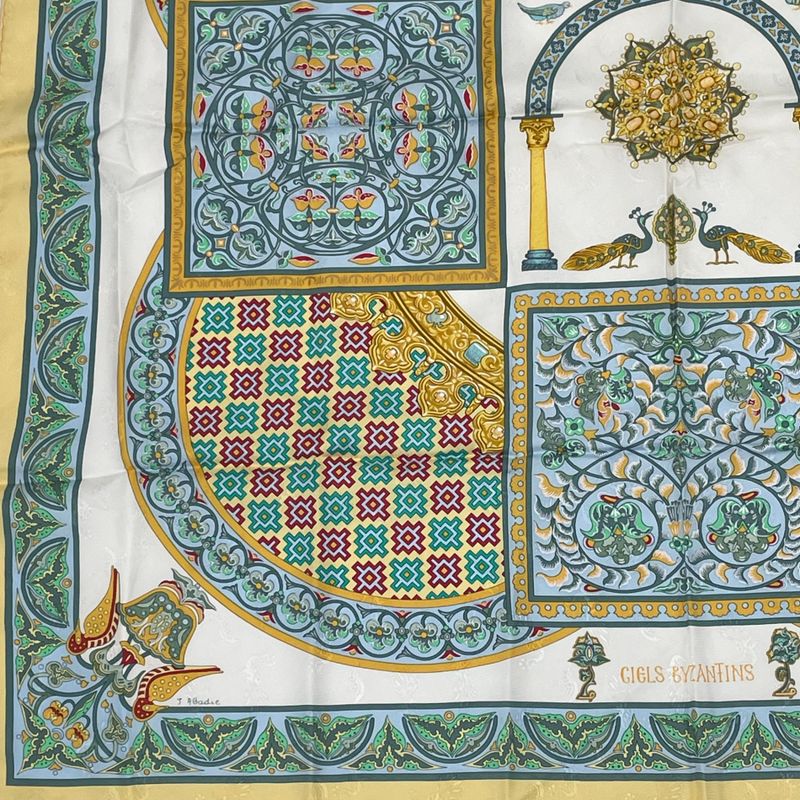 Hermes Scarf Carre 90 Ciels Byzantins Byzantine Sky Silk Multicolor
