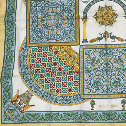 Hermes Scarf Carre 90 Ciels Byzantins Byzantine Sky Silk Multicolor