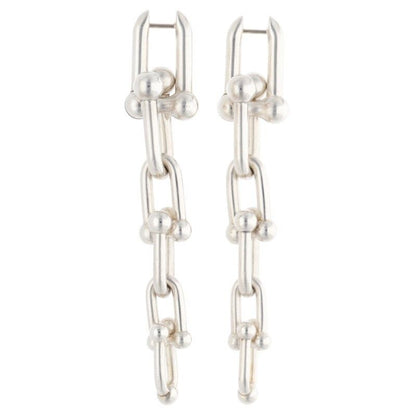 Tiffany & Co Hardwear Hardware Graduated Link Silver Earrings Men's