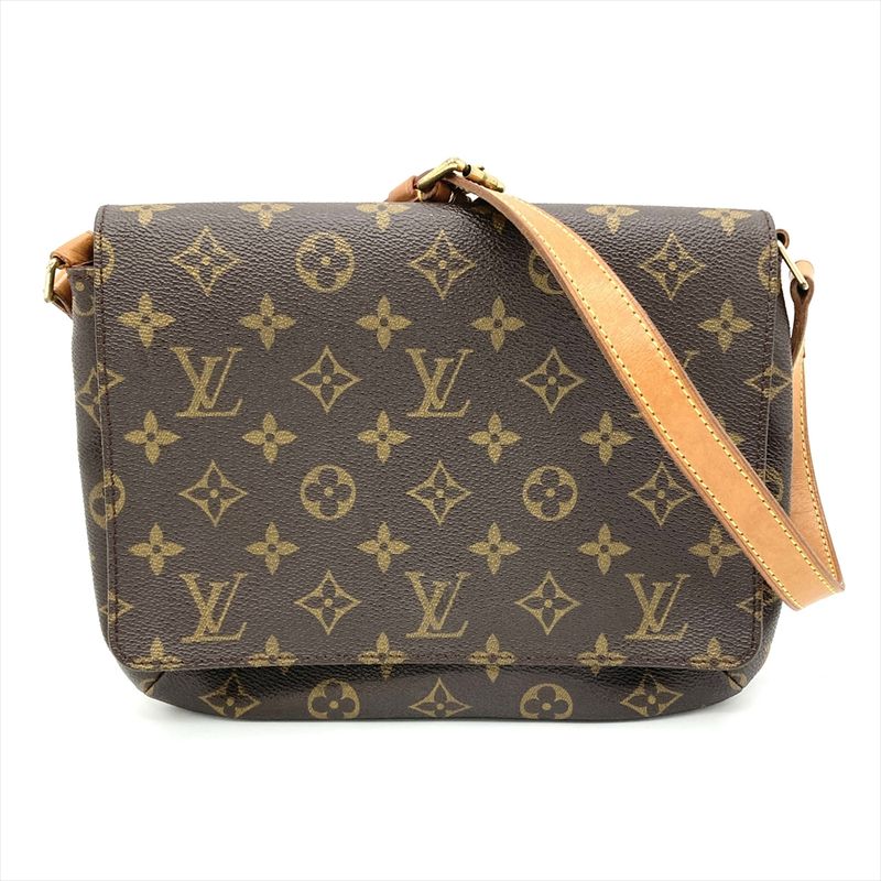 Louis Vuitton Musette Tango Short Shoulder Bag Monogram Canvas M51257 Brown