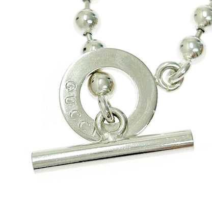 Gucci Silver Toggle Ball Chain Bracelet 15.6g 925 Engraved 318925 Bracelet