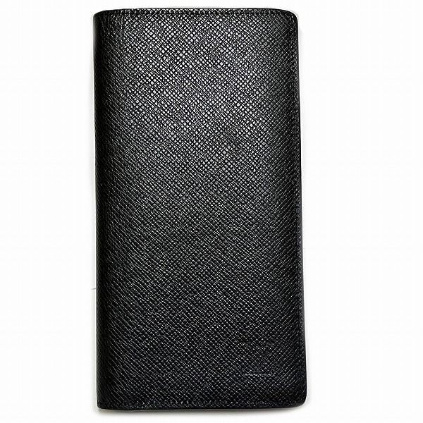 Louis Vuitton Taiga Portefeuille Plaza M30501 Noir Black Long Wallet Bifold