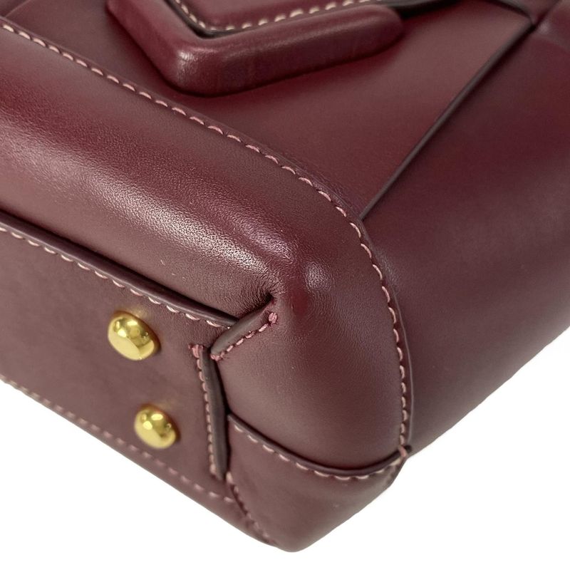 Bottega Veneta Shoulder Bag Small The Arco Bordeaux Lambskin