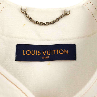 Louis Vuitton 22ss Monogram Embossed Baseball Shirt E53 Hms45w White S