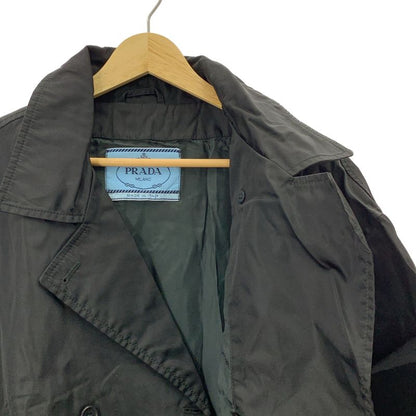 Prada - Nylon Double Breasted Coat - Black - Women's