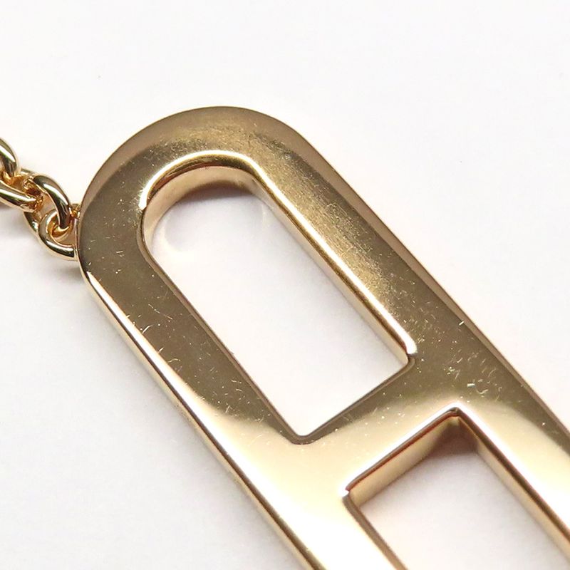 Hermes Necklace Eva-chaine D'ancre Lariat H118341b Rose Gold Diamond