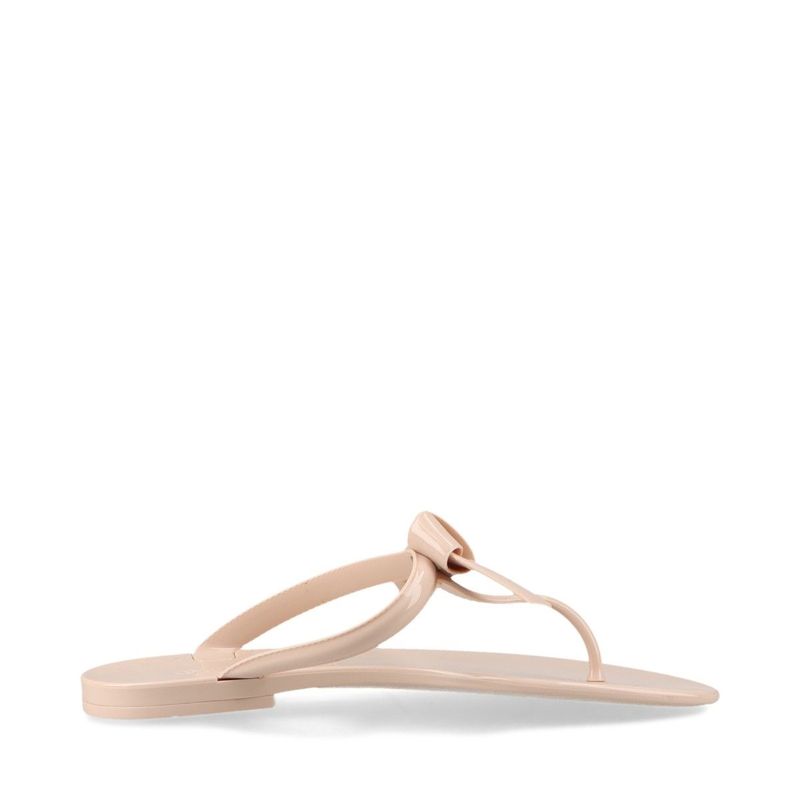 Louis Vuitton Sea Star Line Flat Thong Rubber Flip Flops Women's 36 Pink Beige