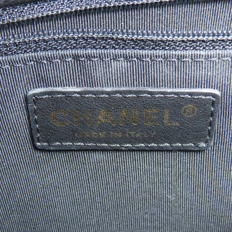 Chanel GTS Chain Tote Coco Mark Gold Hardware Tote Bag Grained Calfskin Women