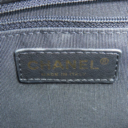 Chanel GTS Chain Tote Coco Mark Gold Hardware Tote Bag Grained Calfskin Women