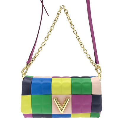 Louis Vuitton M59588 Pochette Twist EW Leather Flap Shoulder Bag - Multicolor -