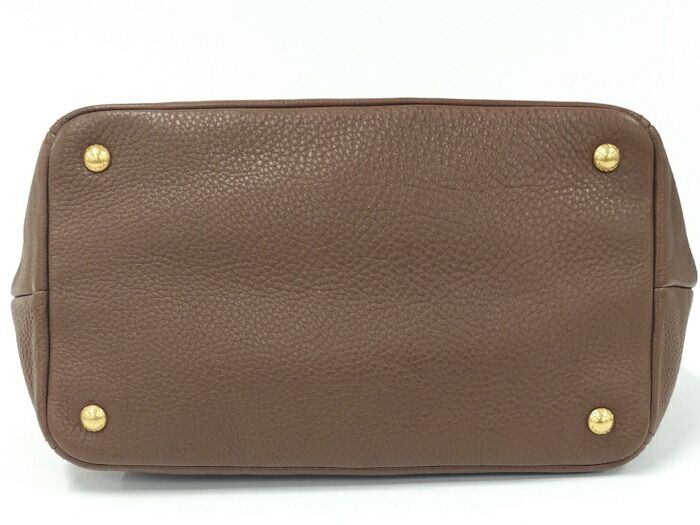 Prada Shoulder Bag Leather Brown Bn2534