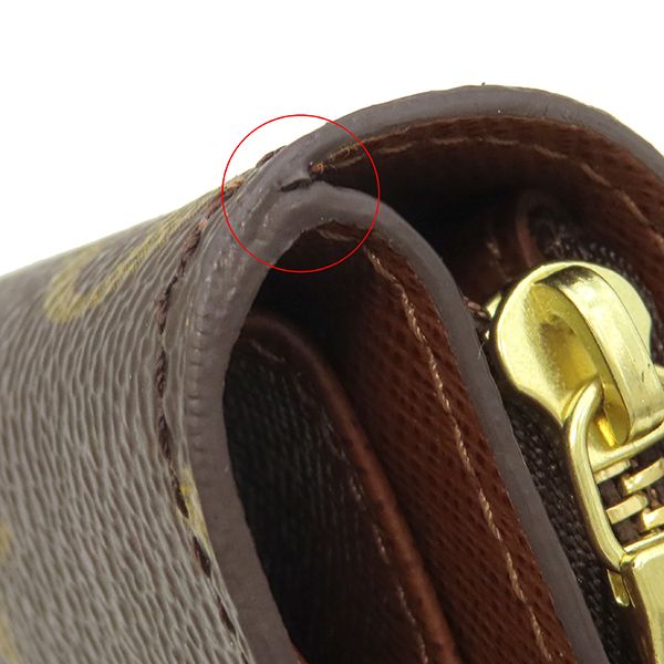 Louis Vuitton Bifold Wallet Compact Zip Monogram Canvas Monogram Gold Hardware