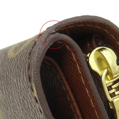 Louis Vuitton Bifold Wallet Compact Zip Monogram Canvas Monogram Gold Hardware