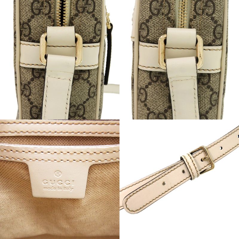 Gucci GG Supreme 233268 PVC GG Supreme Canvas Brown Shoulder Bag 0398 Gucci