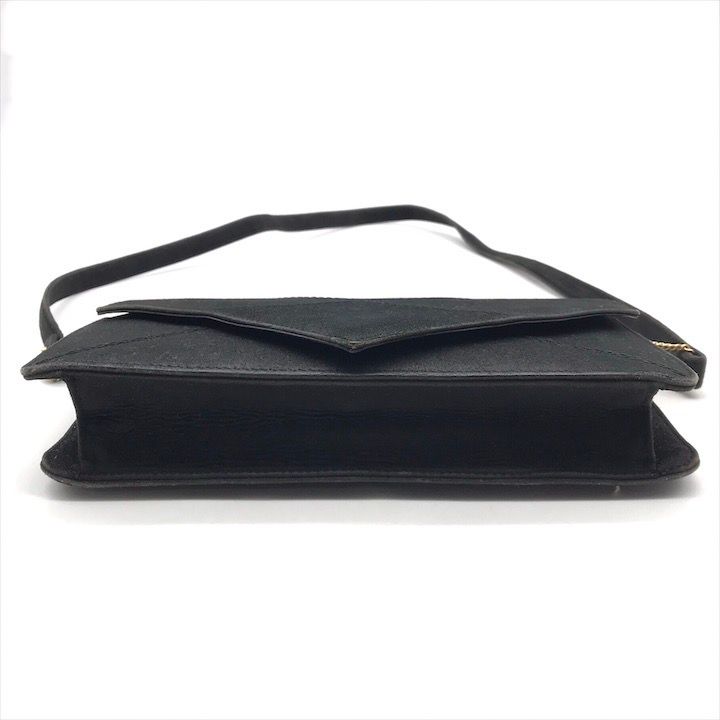 Hermes Dobris Suede 2-Way Shoulder Clutch Black