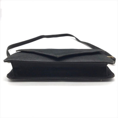 Hermes Dobris Suede 2-Way Shoulder Clutch Black