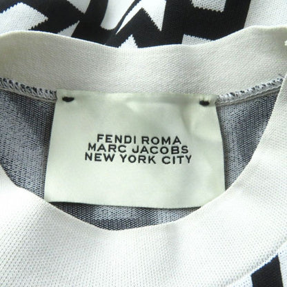 Fendi MARC Jacobs Marc Jacobs 2022 Fzd917 Logo Allover Short Sleeve Knit Dress