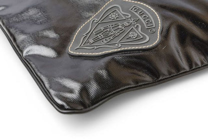 Gucci Shoulder Bag Gucci Bag Cles Sto Emblem PVC Black 181093
