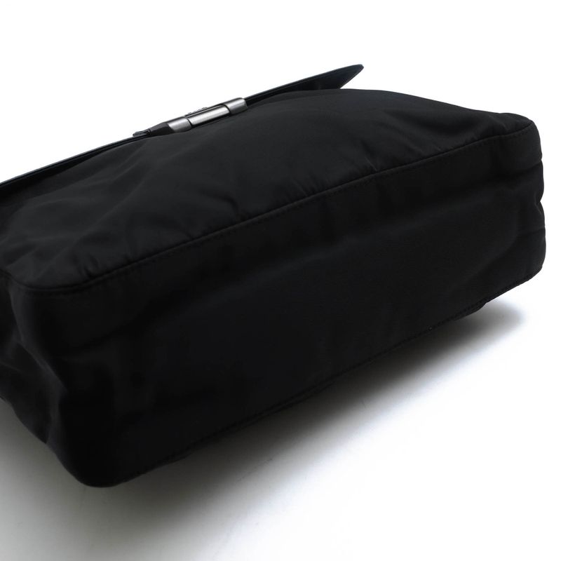 Prada Bags Handbags Bags Tote Women Women's Nylon Leather Genuine Black B7496