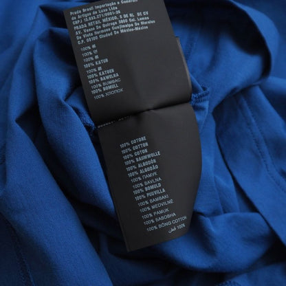 Prada Short Sleeve T-shirt Size M Triangle Patch Crew Neck Chest Pocket