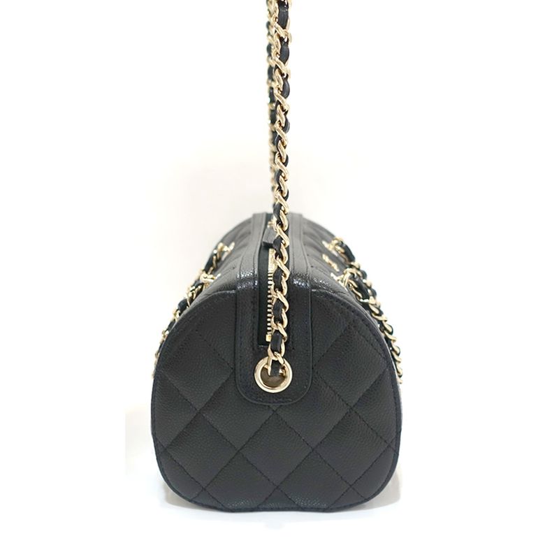 Chanel Mini Boston Chain Shoulder - Ap4474 Random Serial Caviar Skin