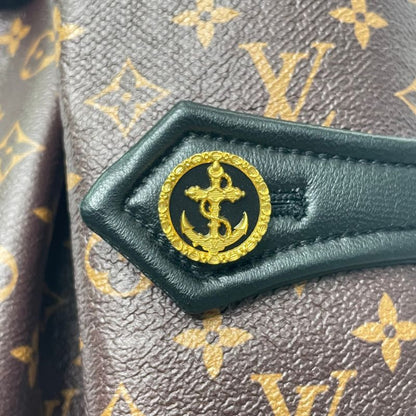 Louis Vuitton Current 2020 Trench Coat Monogram Leather Gold Buttons With Belt