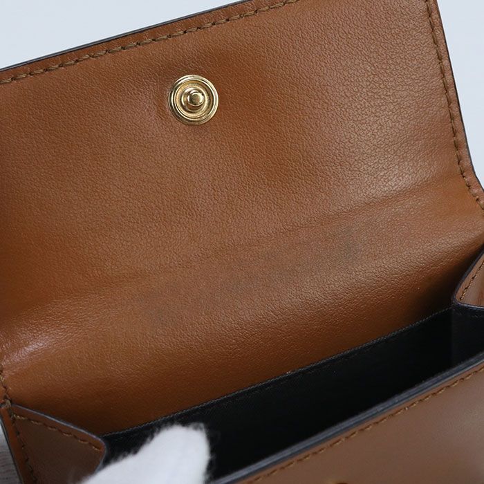 Fendi 8m0395 Tri-fold Wallet Leather Women