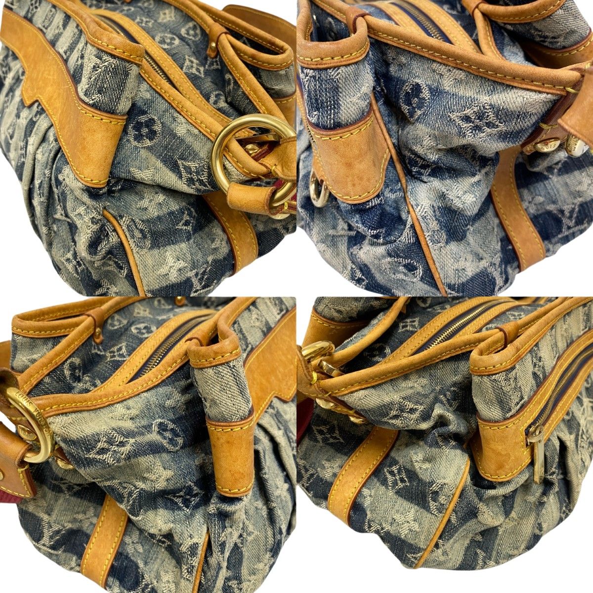 Louis Vuitton Monogram Denim Porte Epol Rayet MM Shoulder Bag Junk