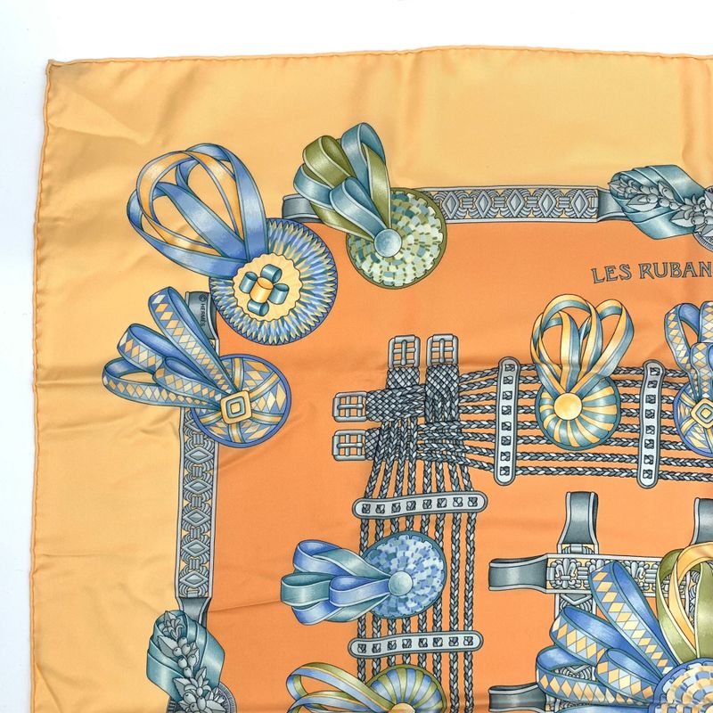 Hermes Carre 90 LES Rubans DU Cheval Horse Ribbon Scarf With Box