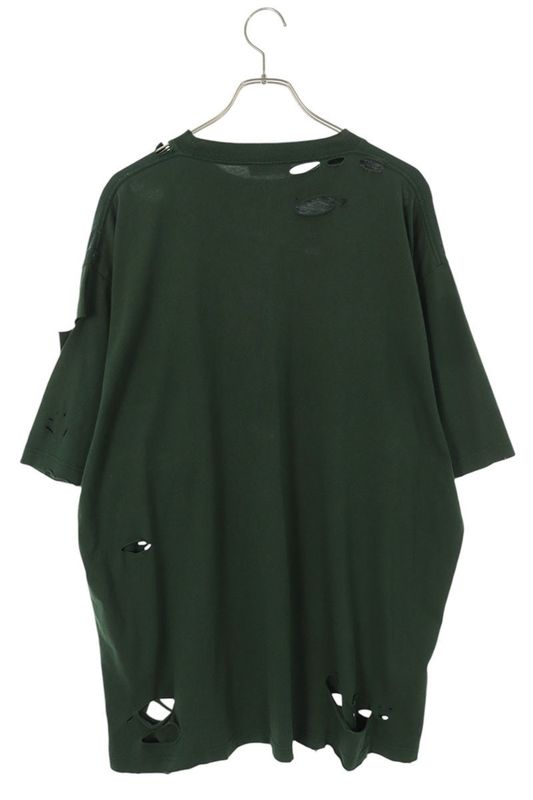 Balenciaga 651795 Tkvb8 Destroyed Logo Print T-shirt Men's S