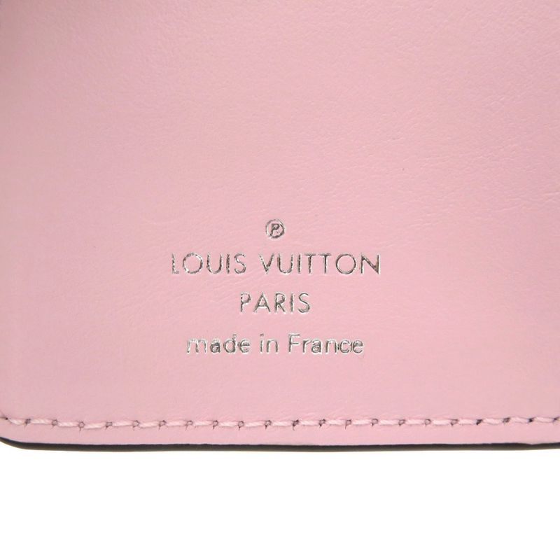 Louis Vuitton Monogram Mahina Portefeuille Cles A Rose Jasmine M80629 Bifold