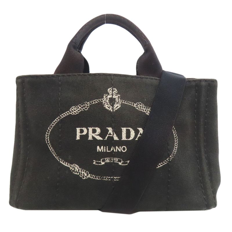 Prada Canapa Mini 2WAY Handbag Canvas Women