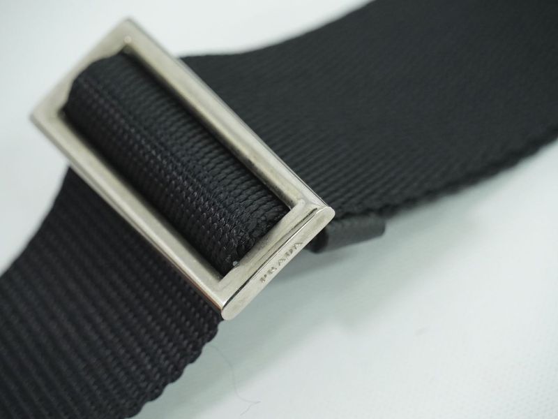 Authentic Prada Nylon Shoulder Bag Pochette Black Bag Pre-owned [follow-up