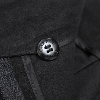 Chanel Pants Size 38 01A Coco Button CC Button Stretch Tapered Pants 20251008