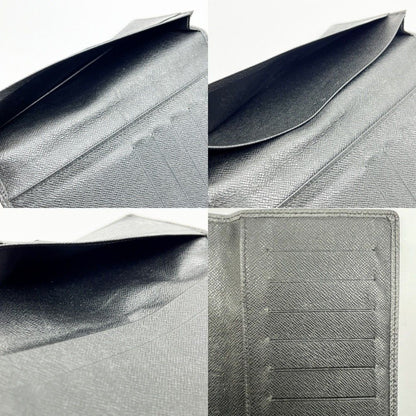 Louis Vuitton Long Wallet Taiga Porto Cult Credit M31002 Black